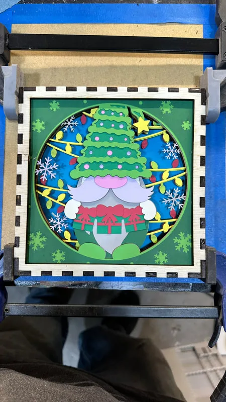 picture of a 3d Christmas gnome