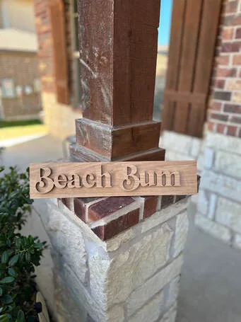 Beach Bum Sign